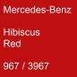 Preview: Mercedes-Benz, Hibiscus Red, 967 / 3967.